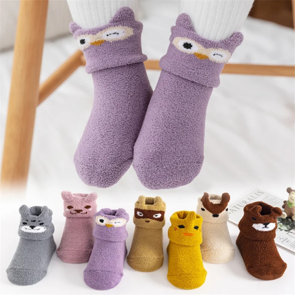Unisex Baby Socks Non Slip - 1개 회색 실리콘 미끄럼 방지 아기