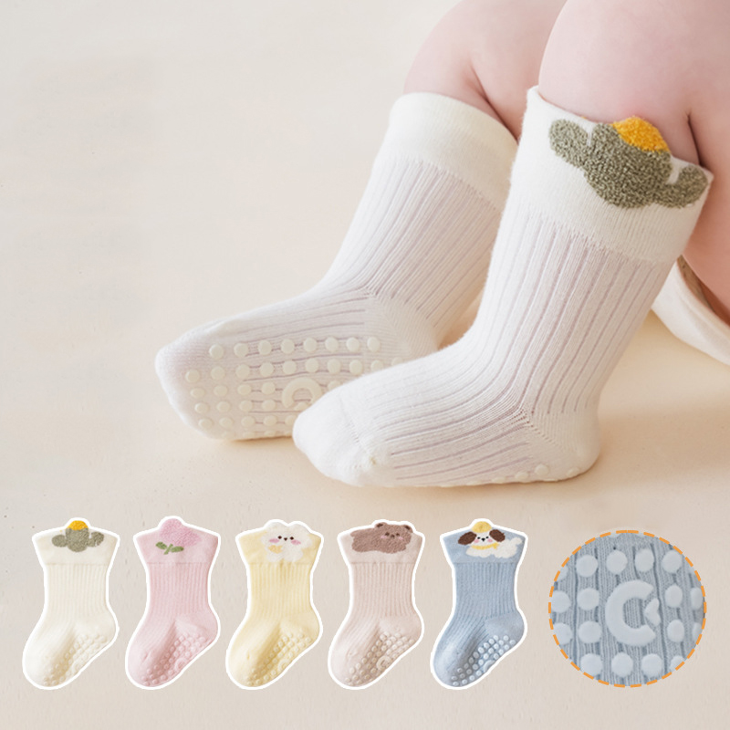 Unisex Baby Socks Non Slip - 미끄럼 방지 아기 바닥 양말 부드러운