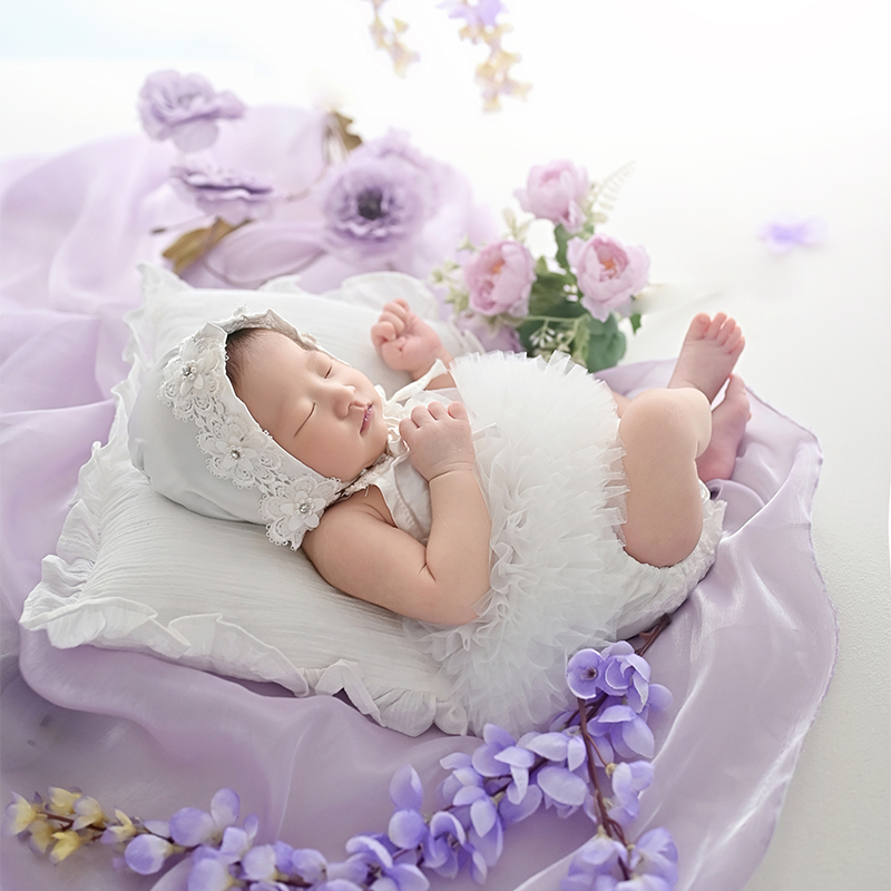 Infant Photography Props Outfit - 신생아 사진 촬영 의상 아기 소녀