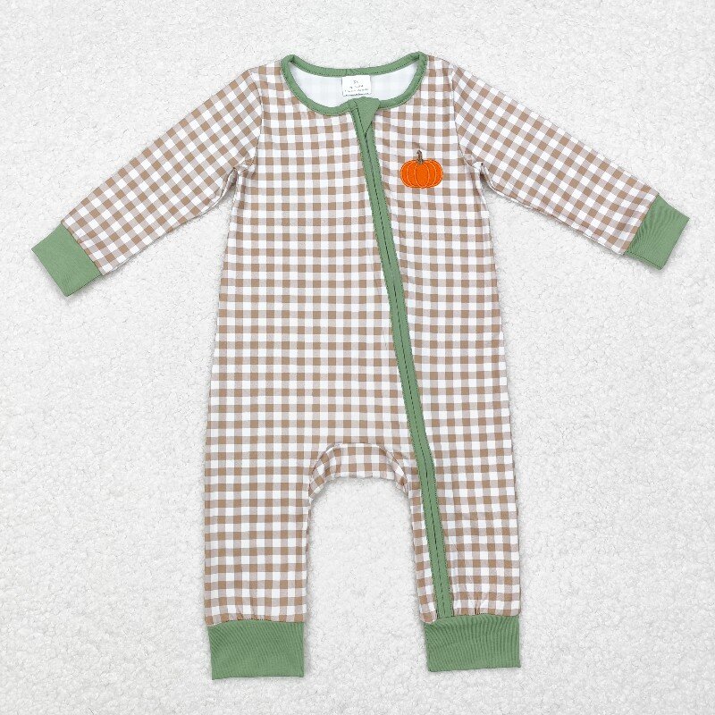 Cotton Baby Onesies Zipper - 8.19y 소년 추수 감사절 아기 romper