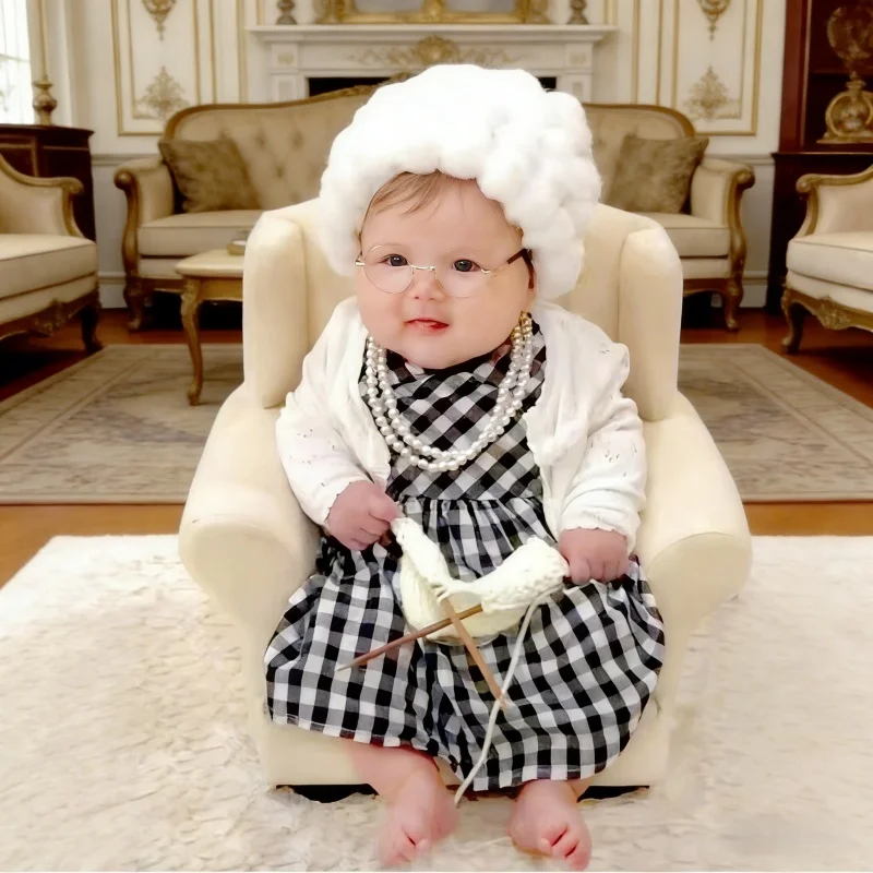Infant Photography Props Outfit - 신생아 사진 소품 아기 소녀 할머니