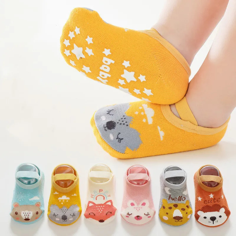 Unisex Baby Socks Non Slip - 0-3 년 신생아 아기 소녀 소년