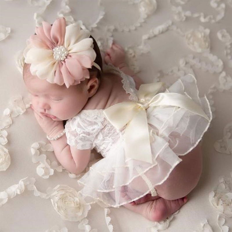 Infant Photography Props Outfit - 아기 사진 소품 복장 레이스 나비