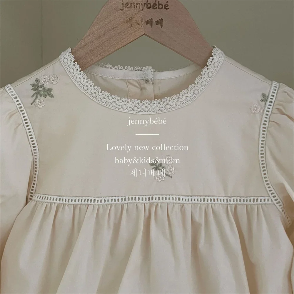 아기 소녀 수 놓은 꽃 Romper 긴 소매 아기 On - Newborn Baby Girl Romper Floral 리뷰 및 가격