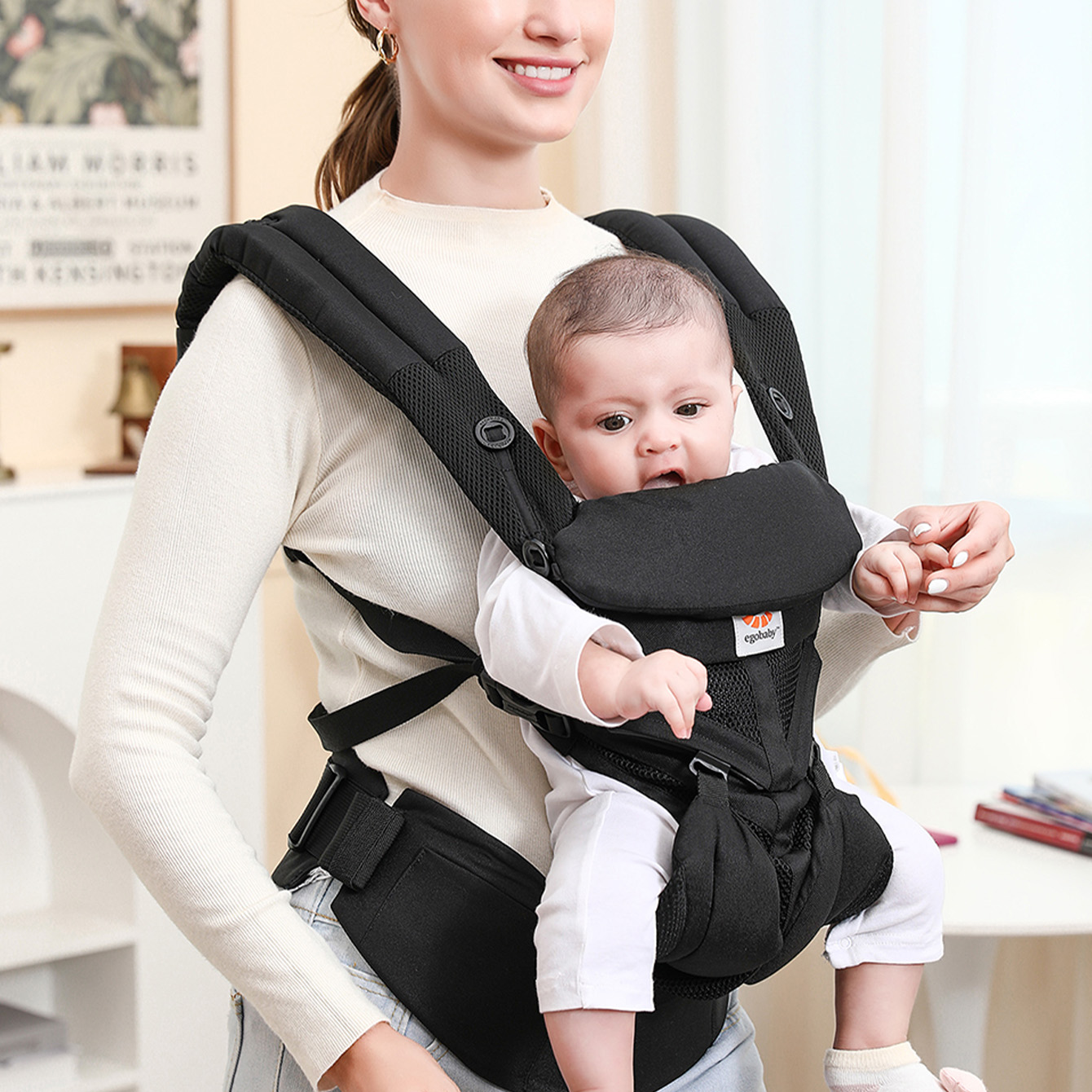 인체공학적 다기능 아기띠, 다용도 포켓 유아용 백팩,  - Ergonomic Baby Carrier Newborn To Toddler 리뷰 및 가격