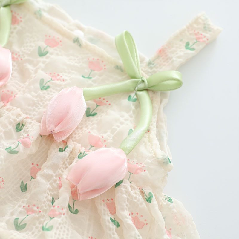 2026년 여아 여름 공주님 스트랩 바디수트 0-2세  - Newborn Baby Girl Romper Floral 리뷰 및 가격