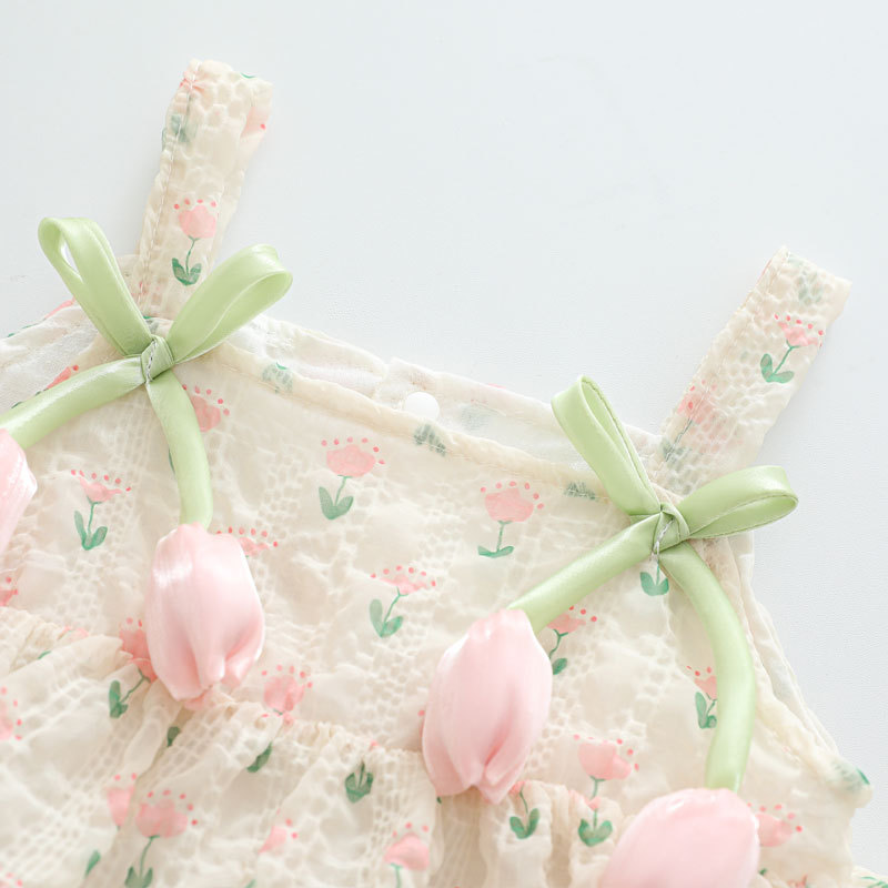 2026년 여아 여름 공주님 스트랩 바디수트 0-2세  - Newborn Baby Girl Romper Floral 리뷰 및 가격
