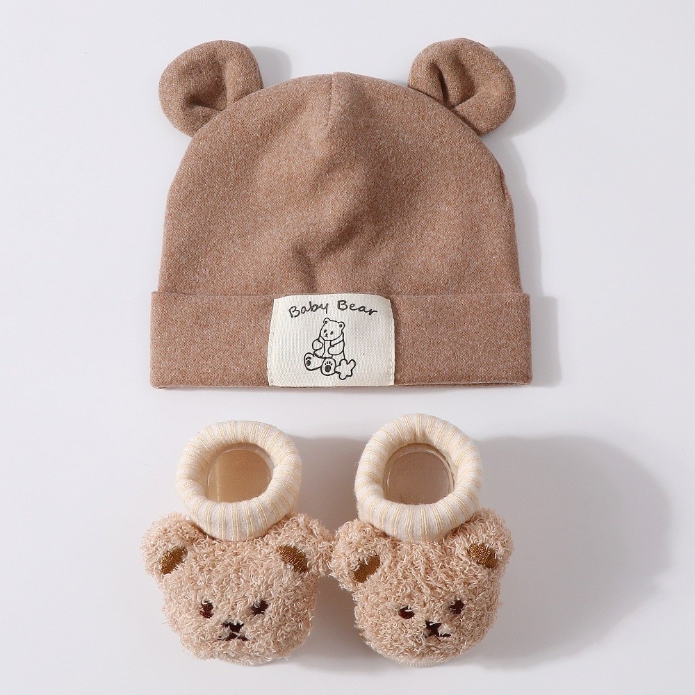 2개 세트 귀여운 면 아기 모자 양말 세트 따뜻하고 부 - Infant Beanie Hat With Ears 리뷰 및 가격