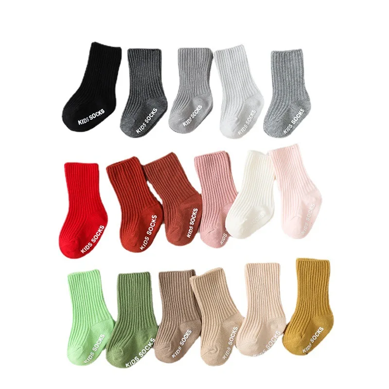 여아 남아용 솔리드 화이트 레터 바닥 양말, 0-3 세 - Unisex Baby Socks Non Slip 리뷰 및 가격
