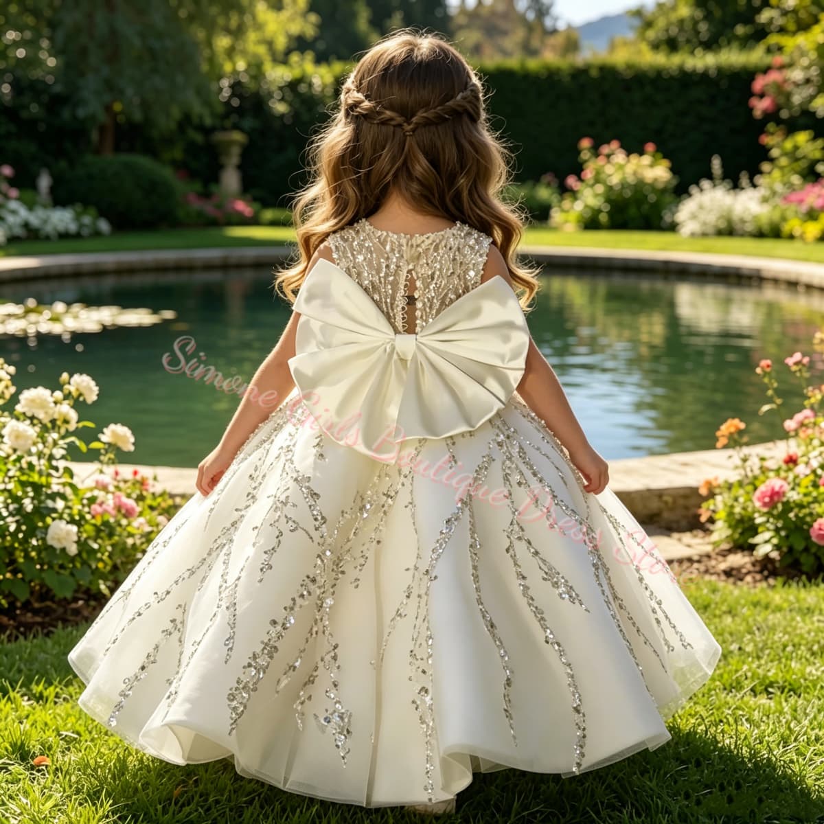 플라워 걸 드레스 럭셔리 비즈 장식 웨딩 파티 드레스  - Toddler Girl Tulle Party Dress 리뷰 및 가격