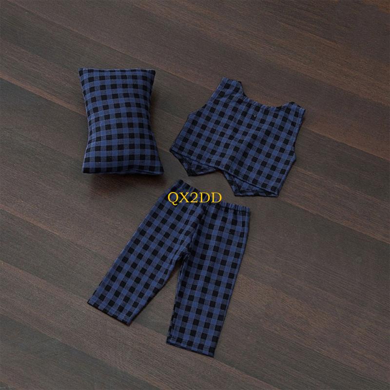 QX2D 체크 무늬 베개 바지 & 조끼 세트 아기 사진 - Infant Photography Props Outfit 리뷰 및 가격