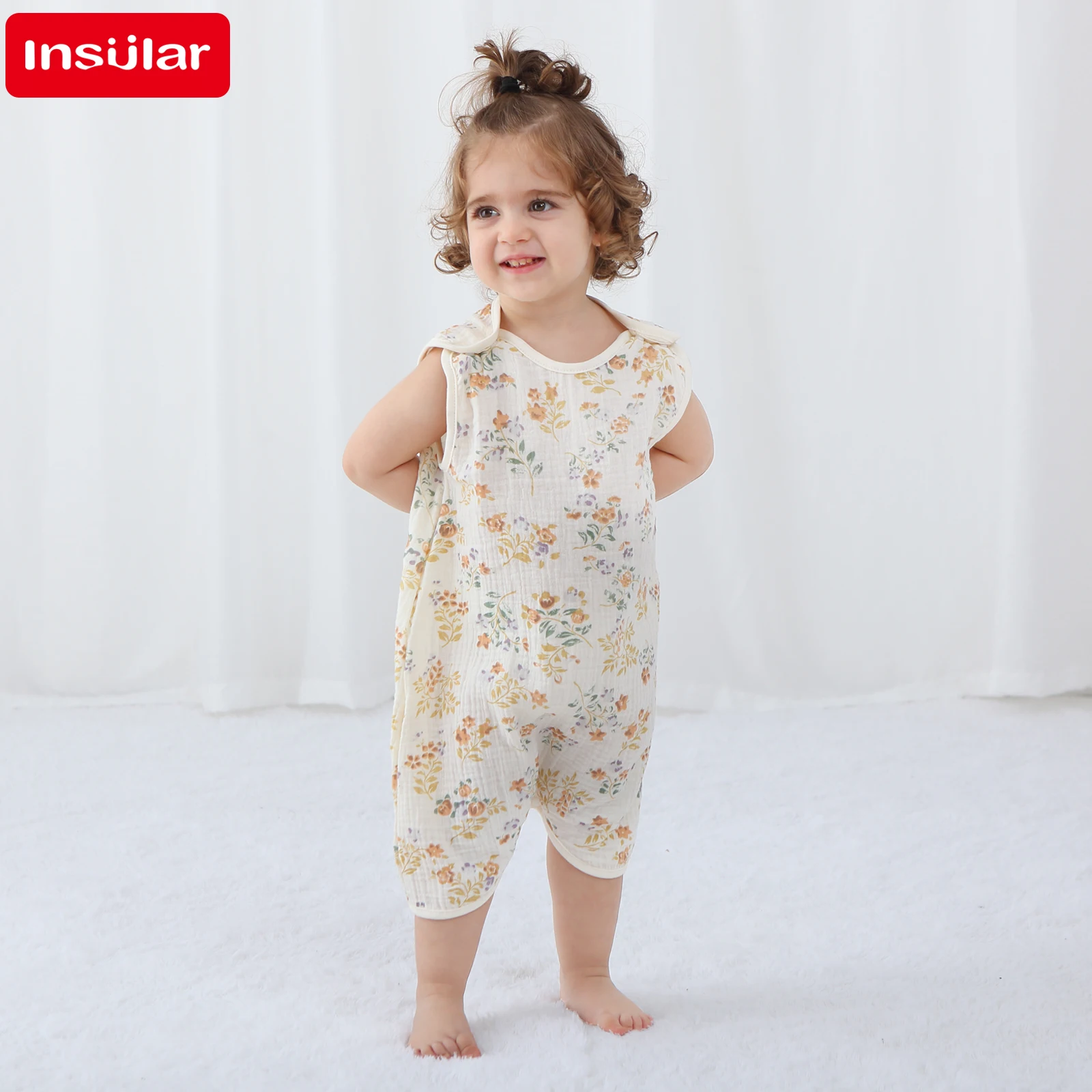 INSULAR 신생아 여아 바디 슈트 소프트 만화 롬퍼 - Newborn Baby Girl Romper Floral 리뷰 및 가격