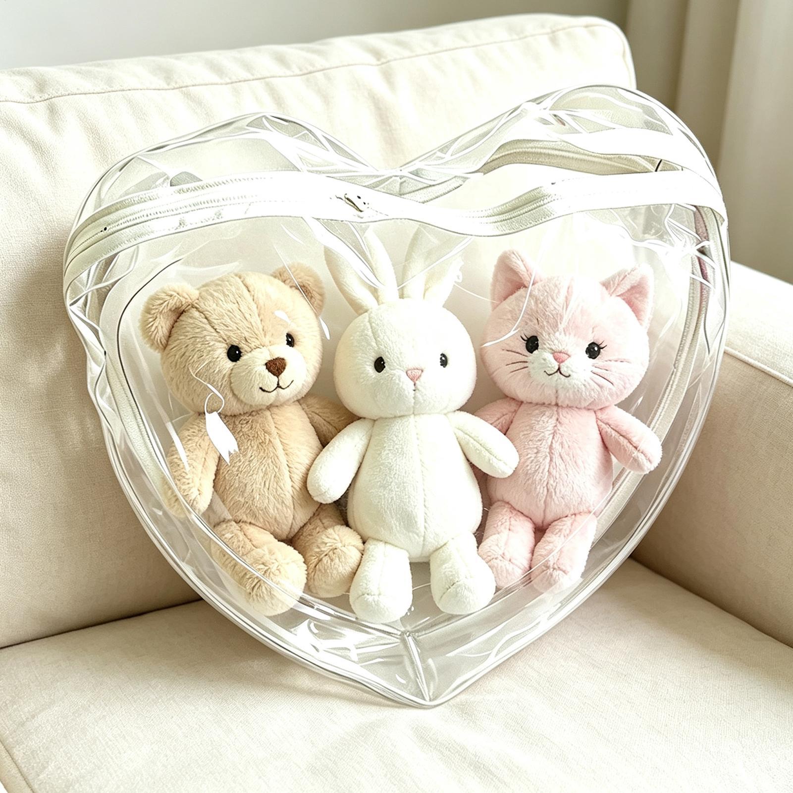 봉제인형 보관용 투명 방진 봉제인형 가방, 가정, 침실 - Nursery 리뷰 및 가격