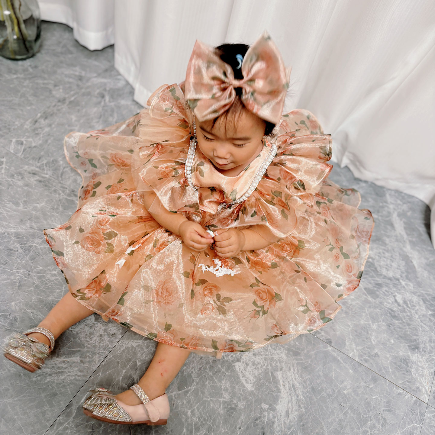 드림리 보브 J225 아름다운 샴페인 소녀 드레스 튤, - Toddler Girl Tulle Party Dress 리뷰 및 가격