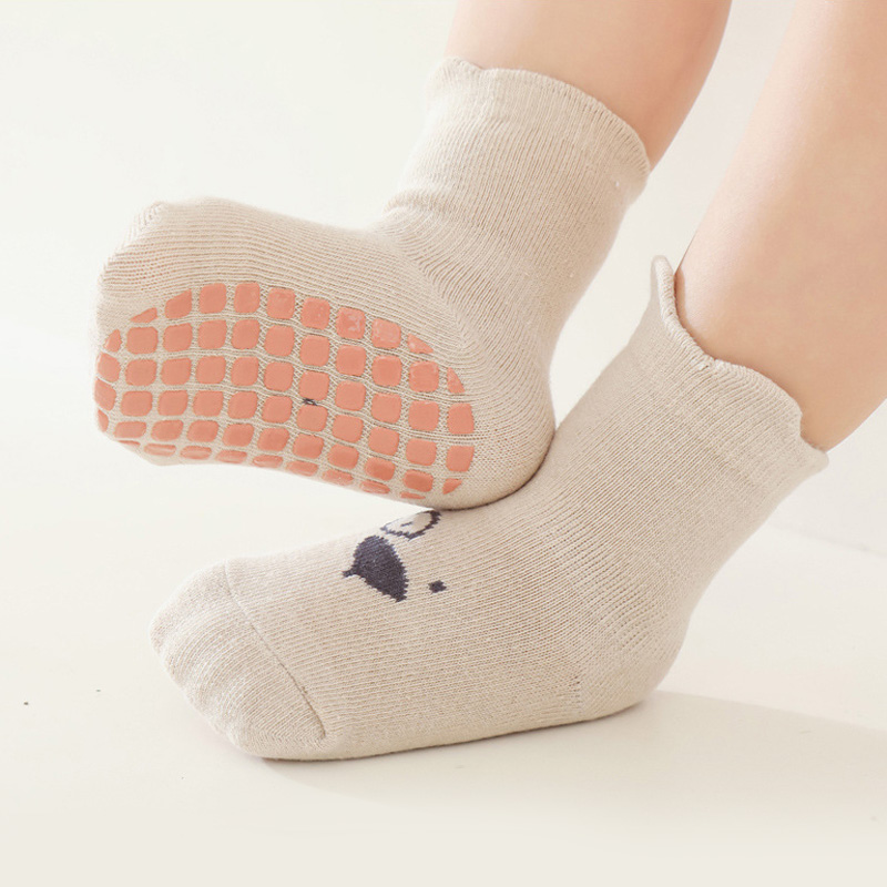3/5 쌍 아기 사랑스러운 동물 패턴 미끄럼 방지 바닥 - Unisex Baby Socks Non Slip 리뷰 및 가격