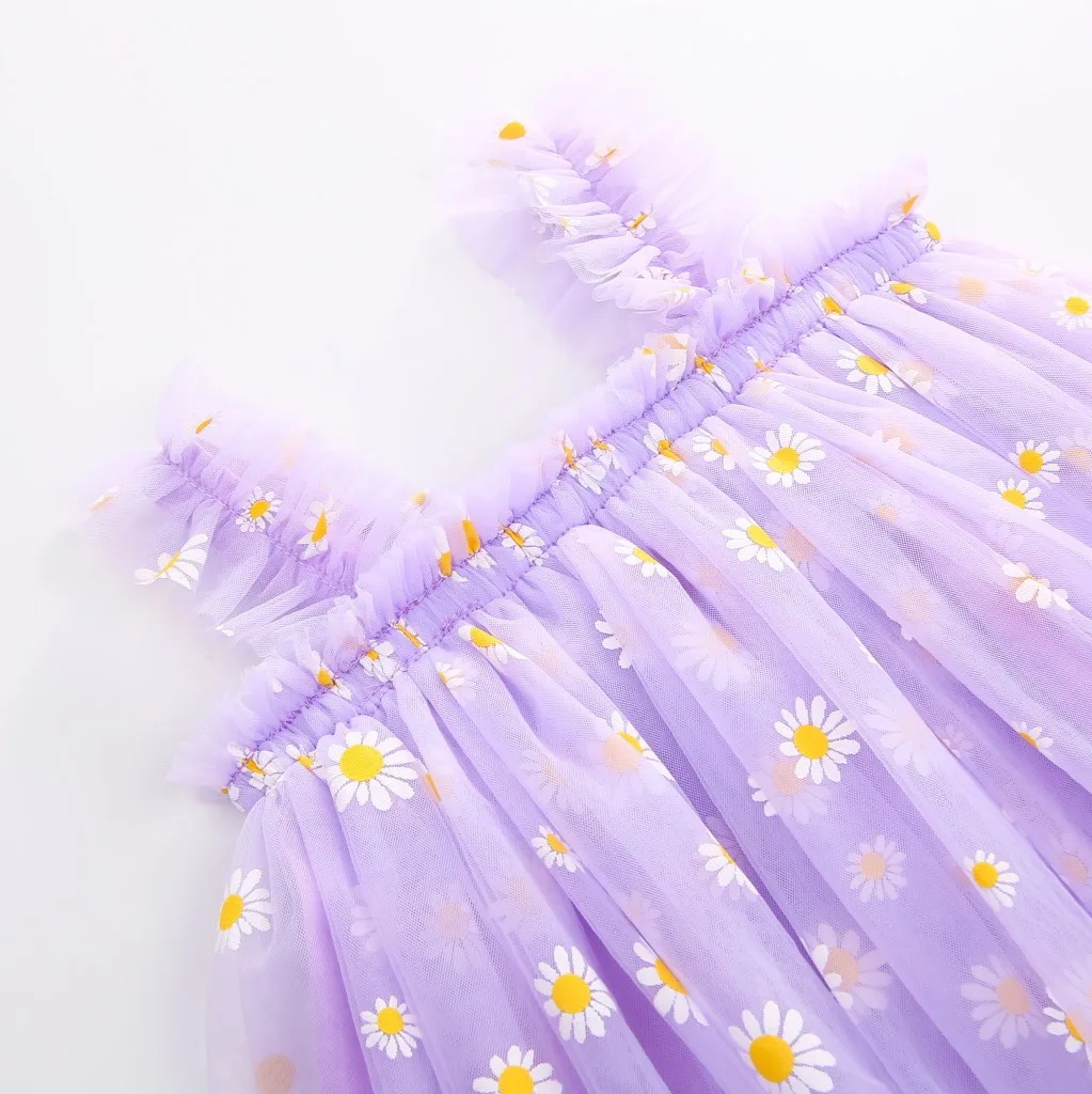 유아용 튤 드레스, 아기 여자아이 데이지 꽃 메쉬 튀튀 - Toddler Girl Tulle Party Dress 리뷰 및 가격